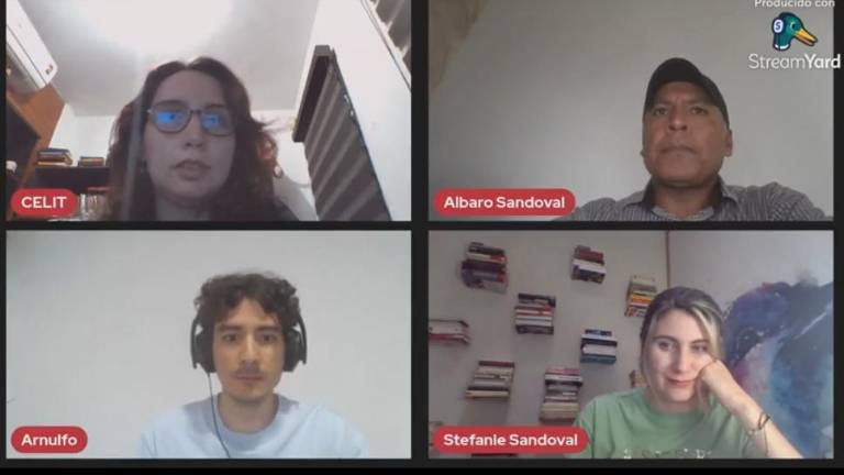 Los autores beneficiados con apoyo del PECDA Sinaloa sostuvieron una charla.