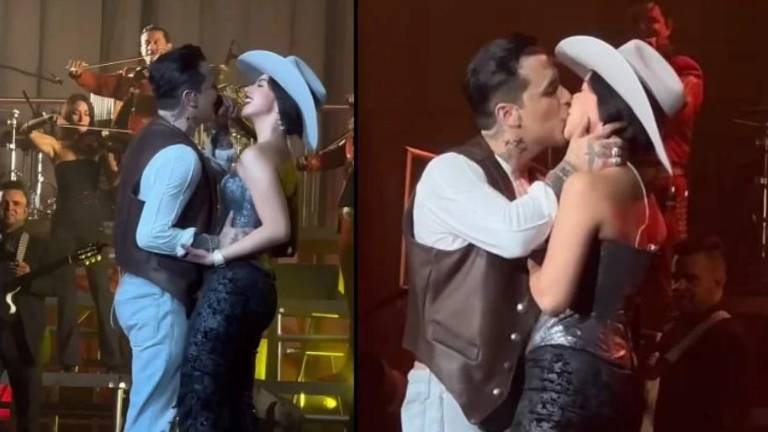 Con un beso confirman su noviazgo.