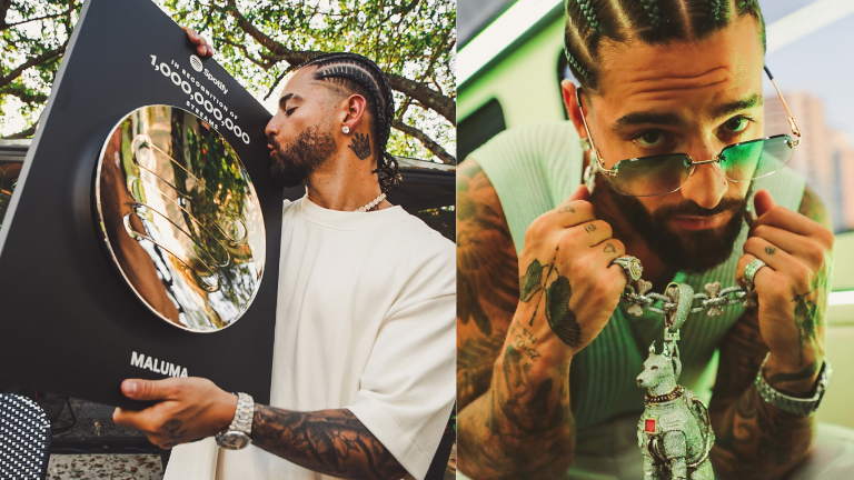 Maluma celebra haber llegado al billón de reproducciones de su tema Hawái.