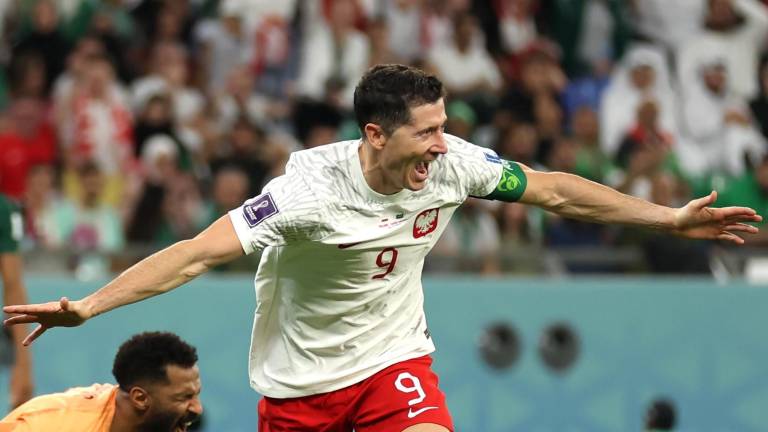 Robert Lewandowski convirtió su primer gol en una Copa Mundial.