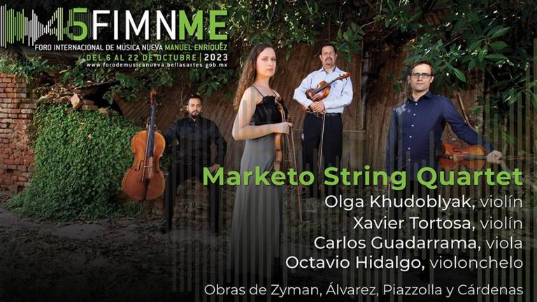 Marketo String Quartet, integrado por miembros de la Orquesta Sinfónica Sinaloa de las Artes, tendrá un espectáculo este miércoles 11 a las 19:00 horas, en el Teatro Socorro Astol.