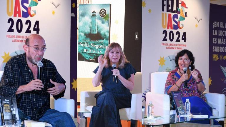 Eduardo Antonio Parra, Sofía Segovia y Ethel Krauze durante su participación.