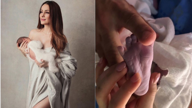 La ex conductora de televisión pide que por seguridad de su hijo no se haga viral la foto de su hijo.