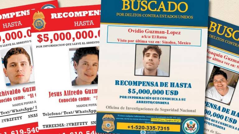 ‘Se busca’ a los ‘Chapitos’, recompensa de 5 mdd por cada uno; EU detalla su modus operandi