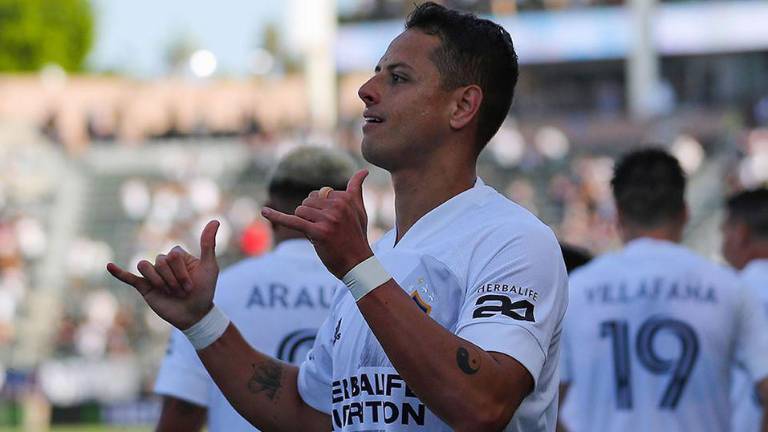 Javier “Chicharito” Hernández, la estrella que brilló con el Galaxy en el “Clásico del Tráfico”.