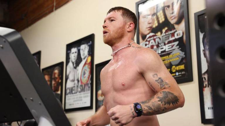 Saúl “Canelo” Álvarez tiene un físico impresionante.