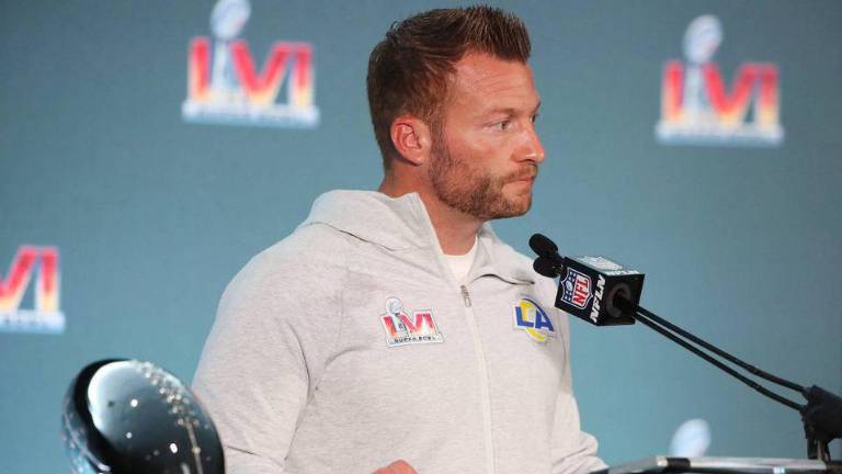 Sean McVay elogió a su receptor Cooper Kupp.