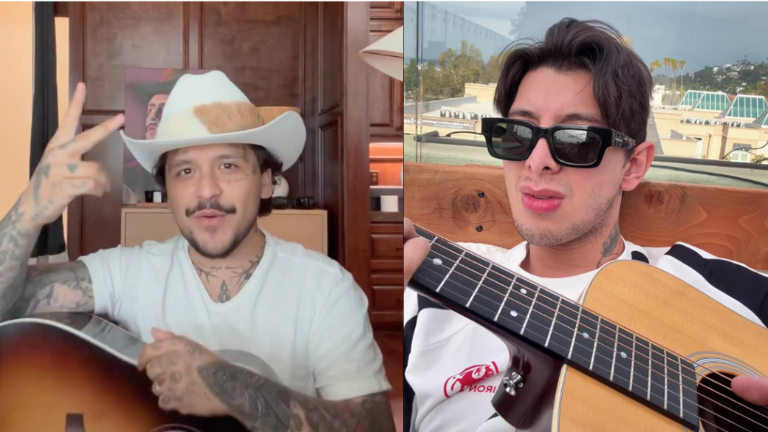 Christian Nodal y Gera Demara.