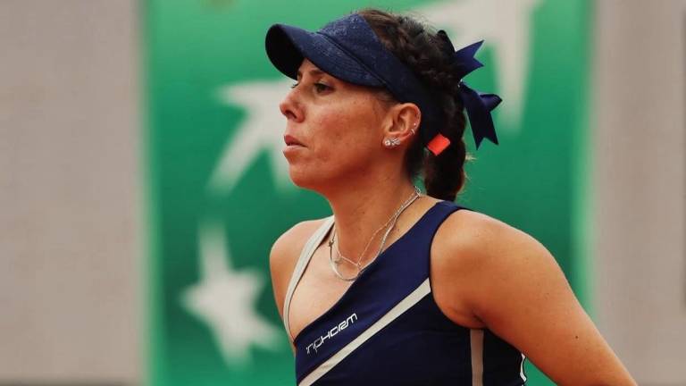 Giuliana Olmos se despide de Roland Garros.