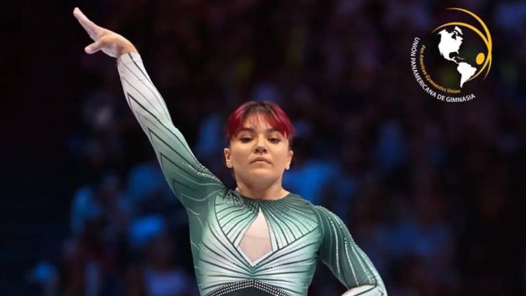 Alexa Moreno se quedó cerca del podio en salto.