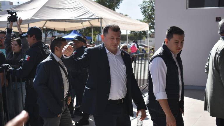 Robespierre Lizárraga Otero, al ingresar al Centro de Justicia