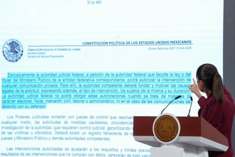 Sheinbaum niega que exista un ‘Estado Espía’; sólo juez permitirá intervenciones, dice