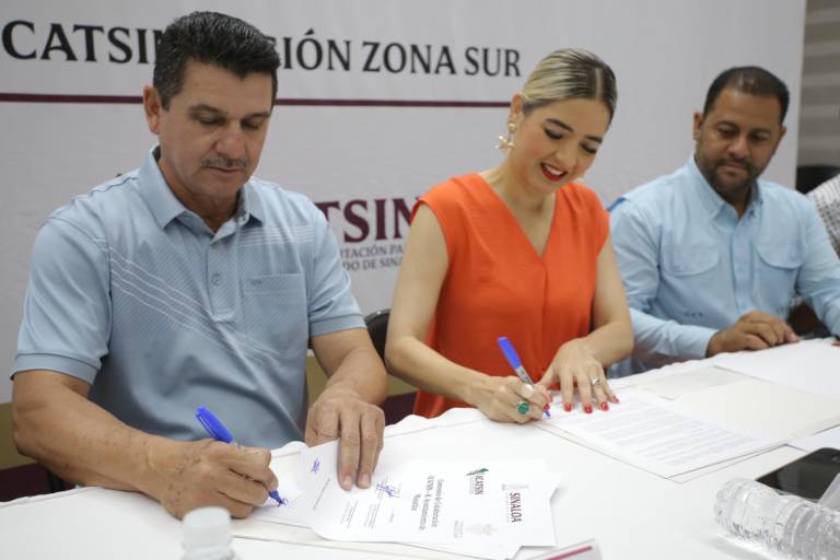 Firman convenio de colaboración Ayuntamiento de Mazatlán e Icatsin