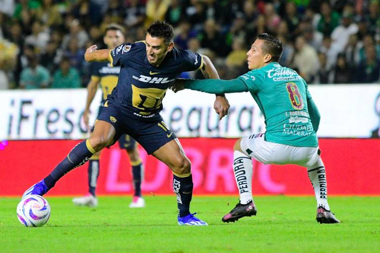 León y Pumas ofrecen trepidante empate en el Bajio