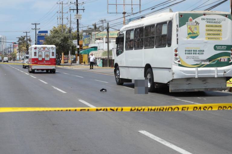 Muere Pablo, de 88 años, atropellado por camión urbano en Mazatlán