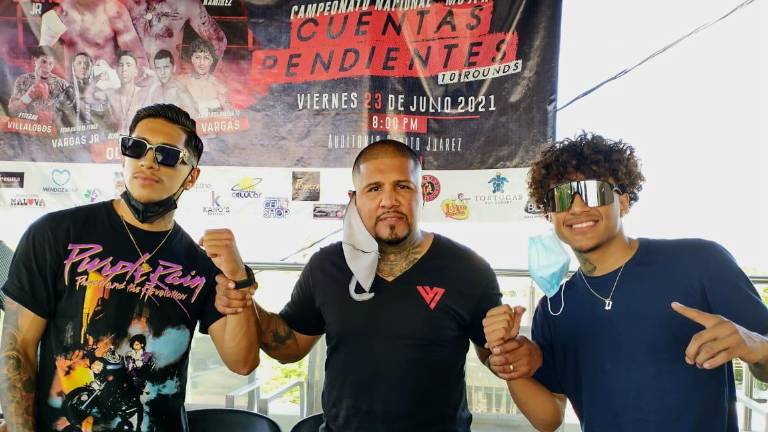 Fernando ‘Feroz’ Vargas y sus hijos.