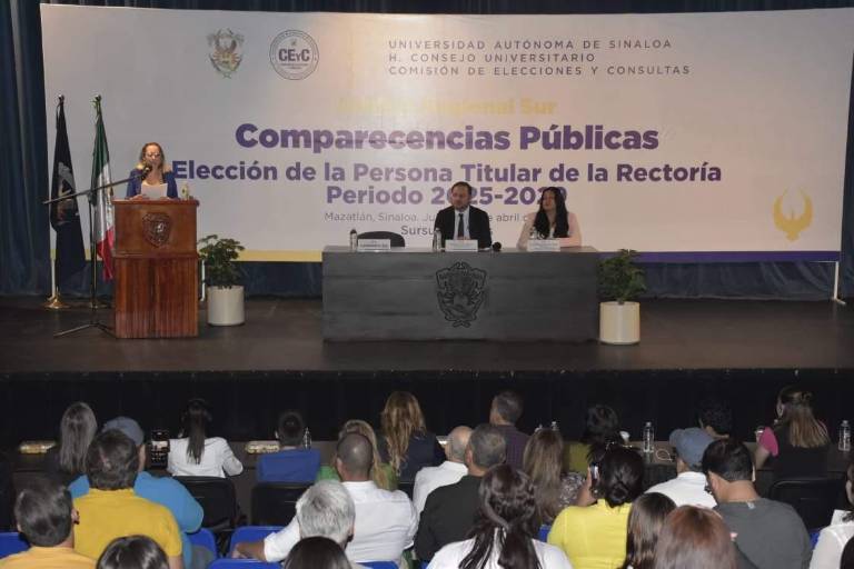 Aspirantes a la Rectoría de la UAS presentan sus propuestas en Mazatlán