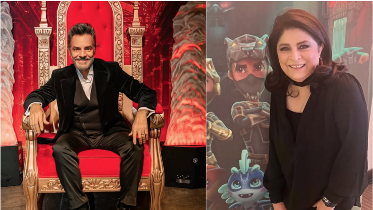 Eugenio Derbez y Victoria Ruffo trabajan juntos en la serie Un par de Ideotas.