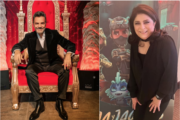 Trabajan juntos Eugenio Derbez y Victoria Ruffo en la serie ‘Un par de ideotas’