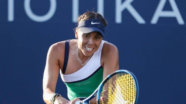 Giuliana Olmos no tuvo la actuación esperada en Wimbledon.