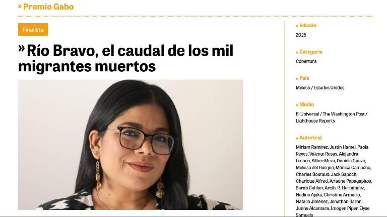Miriam Ramírez es una de las 3 finalistas de su categoría.