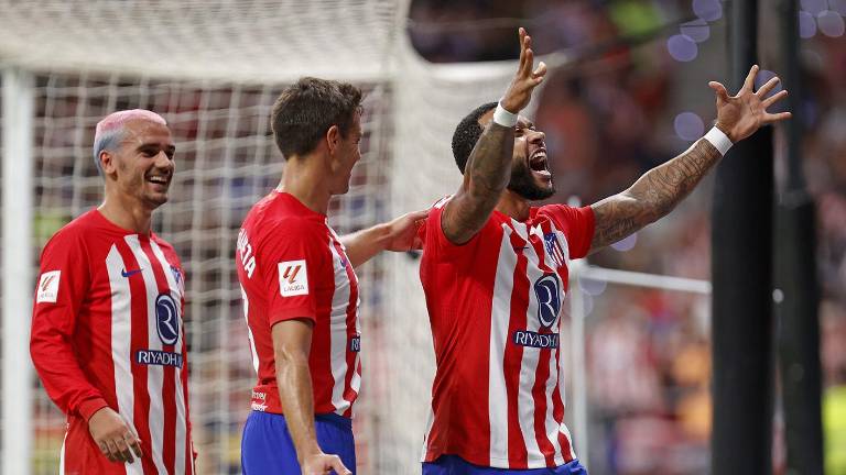 Memphis Depay marcó el segundo gol de los colchoneros al minuto 67.