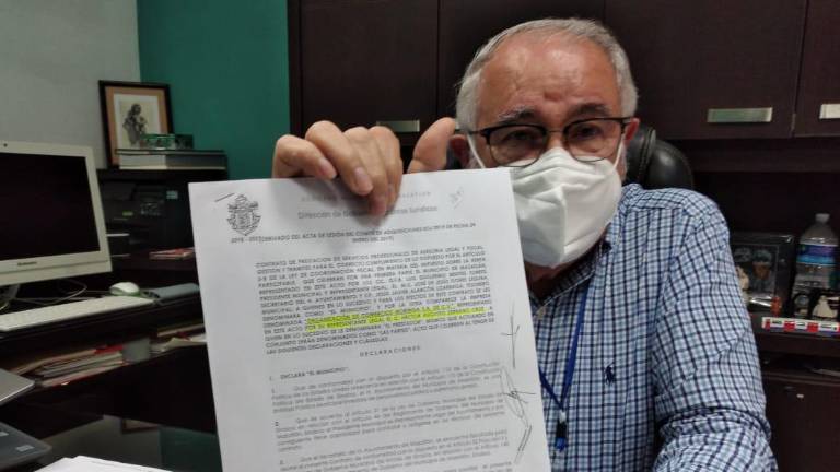 Javier Alarcón Lizárraga, tesorero del Gobierno de Mazatlán.