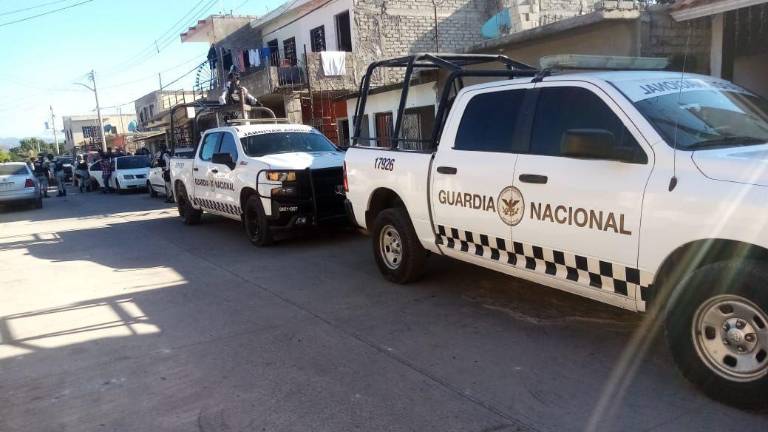 Los elementos de la Guardia Nacional y Policía Estatal desplegaron un operativo de búsqueda y localización en diferentes lugares del municipio.