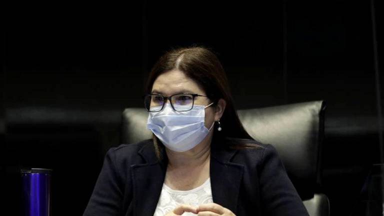 Foto temática: Senadora Imelda Castro Castro en sesión de la Cámara de Senadores