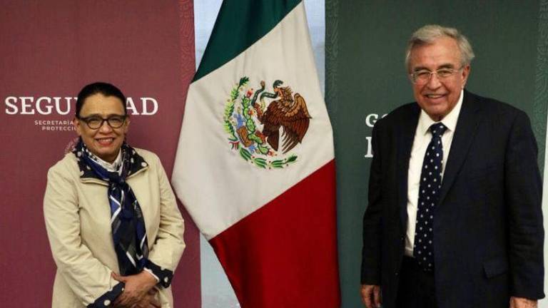 Rubén Rocha Moya y Rosa Isela Rodríguez.