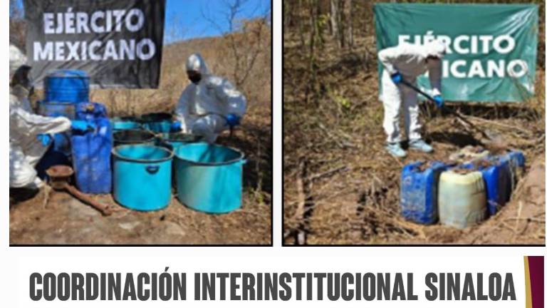 Aseguran nueve laboratorios de drogas en Culiacán, Cosalá y Mocorito