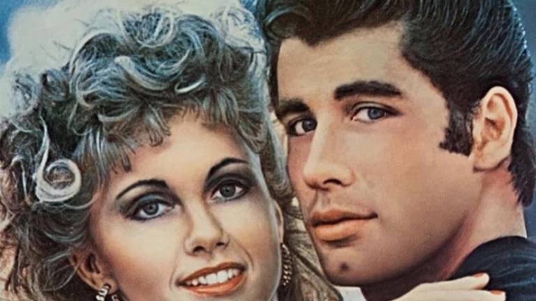 Olivia Newton-John y John Travolta en Vaselina.