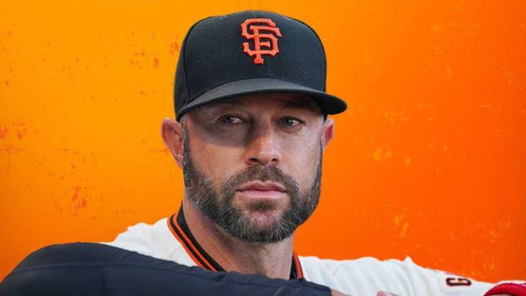 Gabe Kapler es mánager de los Gigantes de San Francisco.