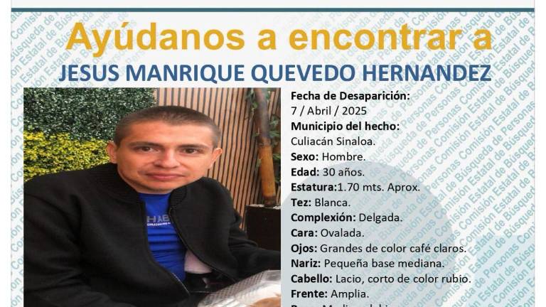 Jesús Manrique fue visto por última vez en la clínica de rehabilitación Rehabilítate el lunes 7 de abril.