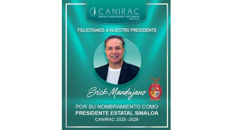 Erick Mandujano fue elegido como dirigente de Canirac en Sinaloa.