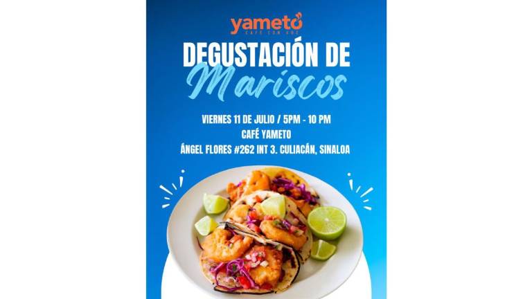 Este viernes vuelve a Yameto Café la Degustación de Mariscos por solo 250 pesos.