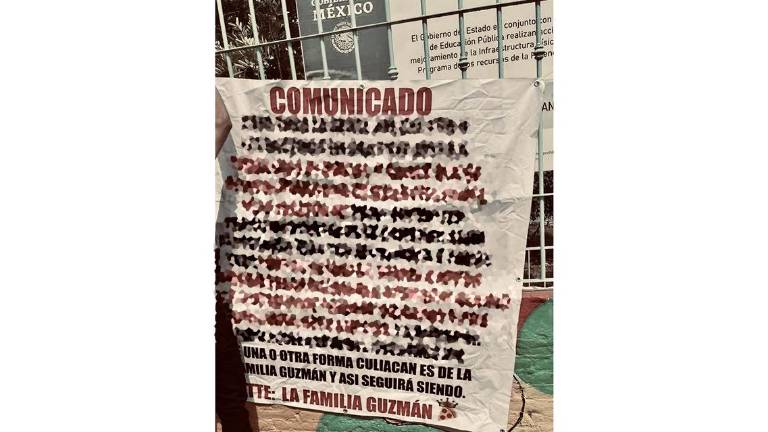 Uno de los mensajes de las facciones del crimen organizado que mantienen una disputa en Sinaloa.