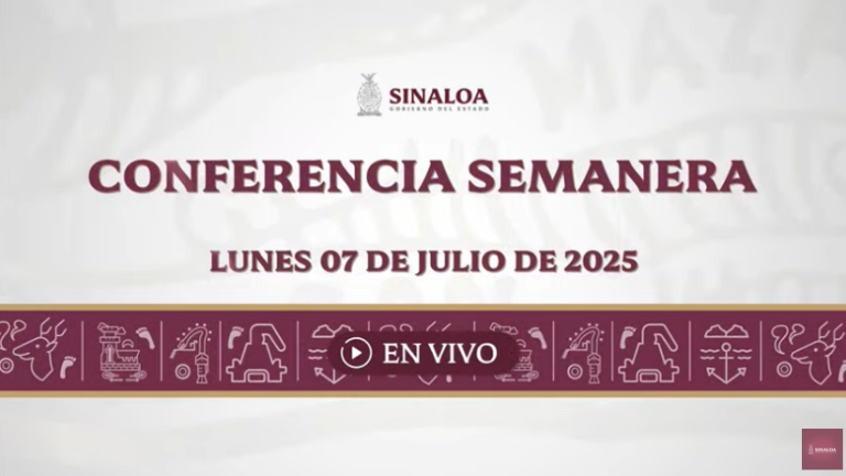 Conferencia semanera del Gobernador Rubén Rocha Moya.