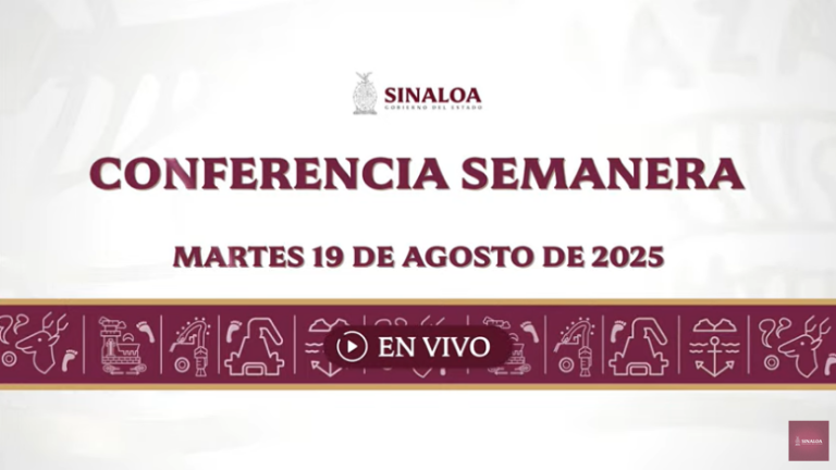 Conferencia semanera del Gobernador Rubén Rocha Moya.