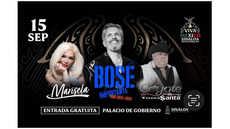 Elenco para la noche del Grito de Independencia en Palacio de Gobierno.