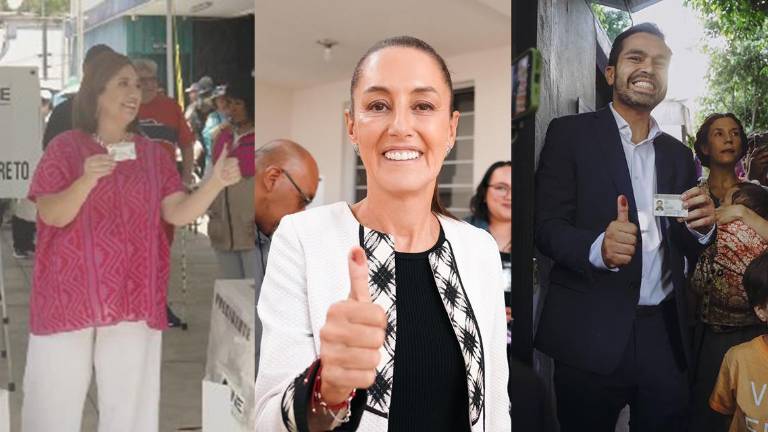 Las candidatas y candidato a la Presidencia de México emitieron su voto.