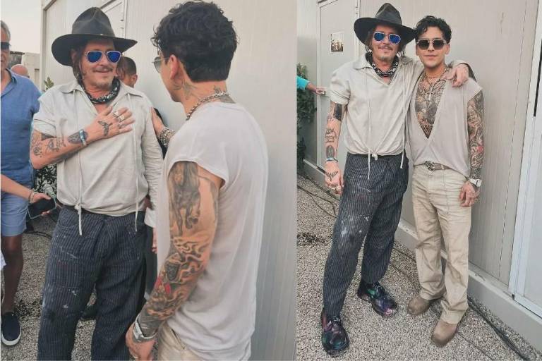 Vive Christian Nodal encuentro con el actor Johnny Depp