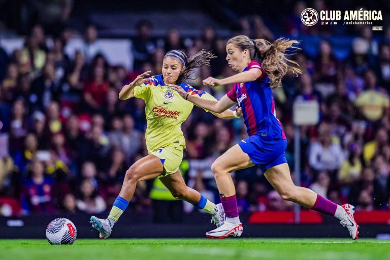 Barcelona Femenil se impuso al América en el Estadio Azteca