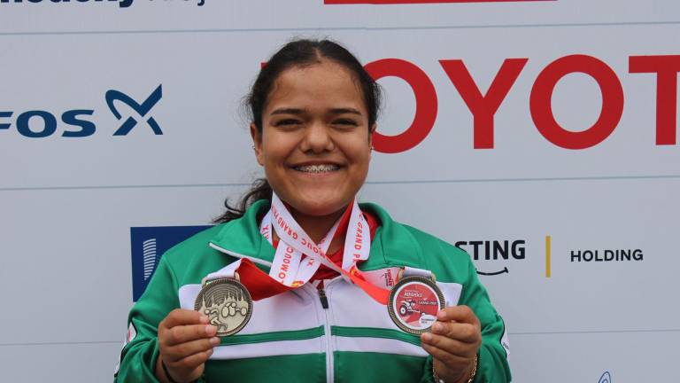 La guasavense Pauleth Mejía sumó oro en disco F40 (23.65 m) y bronce en bala (8.14 m).