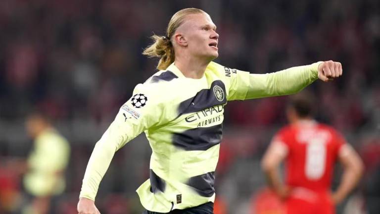 Haaland, gran protagonista con su gol ante el Bayern.