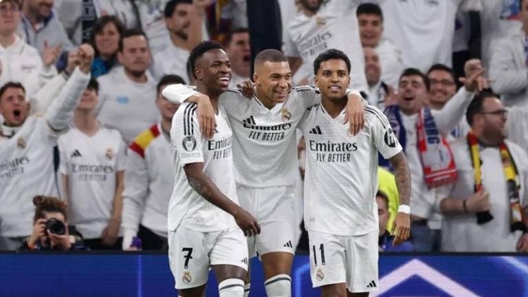 Vini Jr., Mbappé y Rodrygo anotan por Real Madrid.