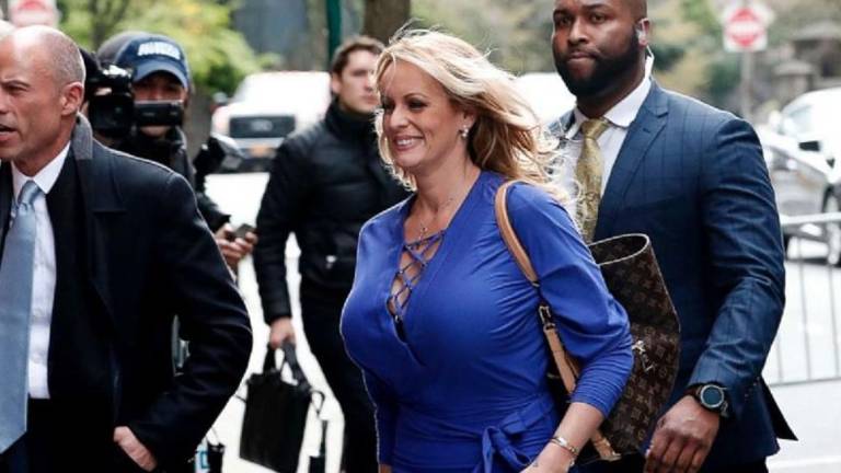 Stephanie Gregory Clifford, conocida profesionalmente como Stormy Daniels, actriz de cine para adultos.