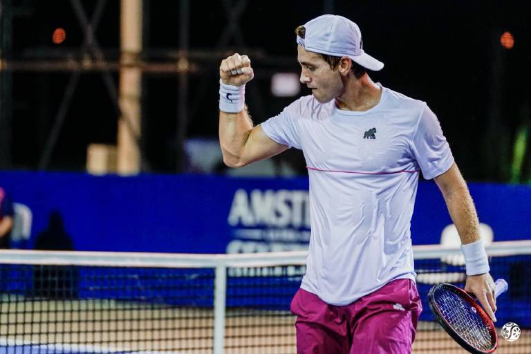 Mazatleco Luis Patiño y Luciano Darderi avanzan en el Setúbal Open 2021, en Portugal