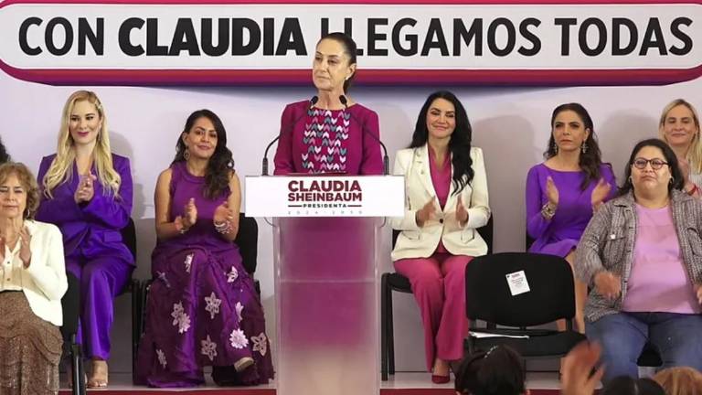 En el evento denominado “Con Claudia llegamos todas”, Sheinbaum ofreció para las mujeres un “sistema de cuidados”.