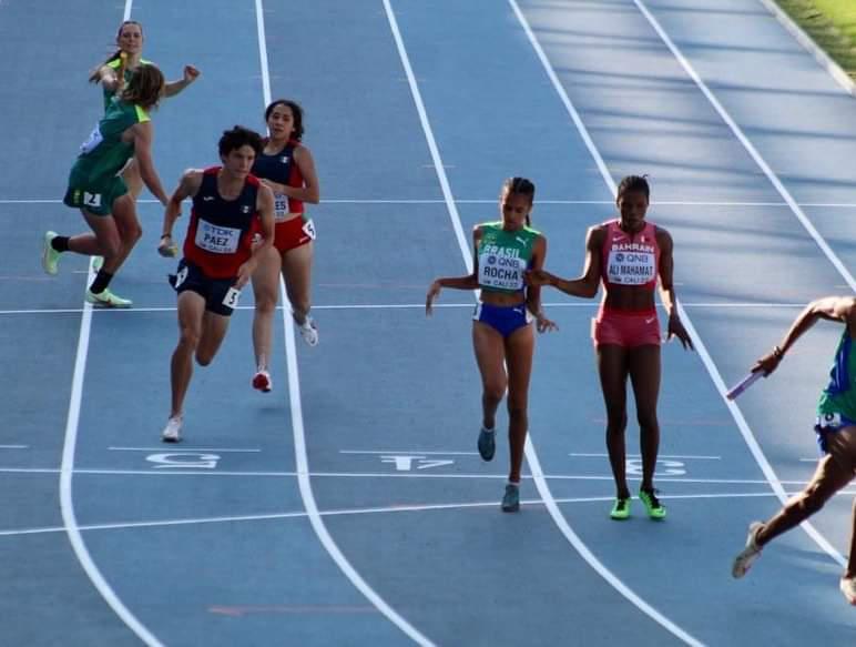 $!Establece mazatleco Gerónimo Páez récord mexicano con el relevo 4x400, en el Mundial de Atletismo Sub 20
